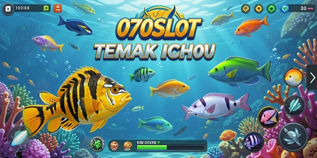 Tampilan gameplay 070SLOT yang menarik saat menembak ikan.