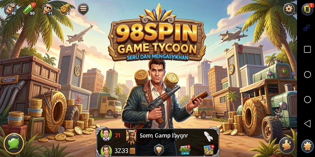 Gameplay seru dari 98SPIN yang menampilkan penataan bisnis yang kompleks.