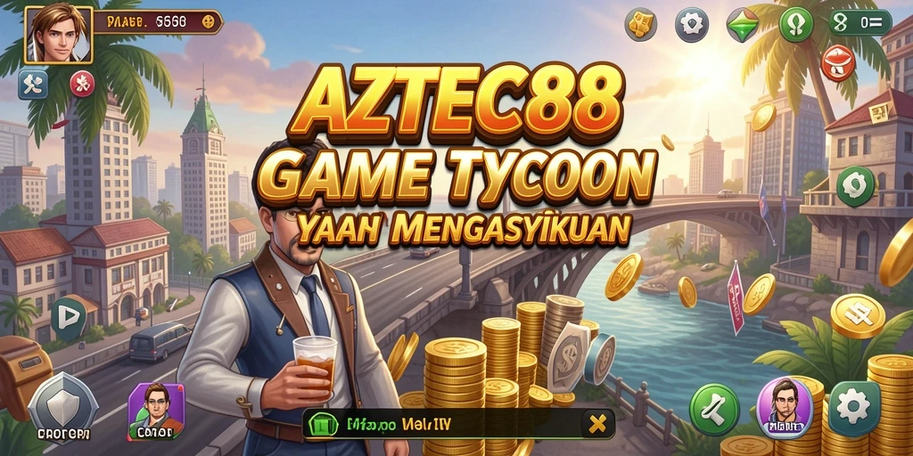 Tampilan gameplay menarik dan strategi pembangunan Tycoon.