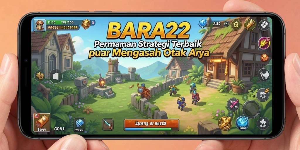 Tampilan gameplay menarik BARA22 dengan elemen strategi yang mendalam.