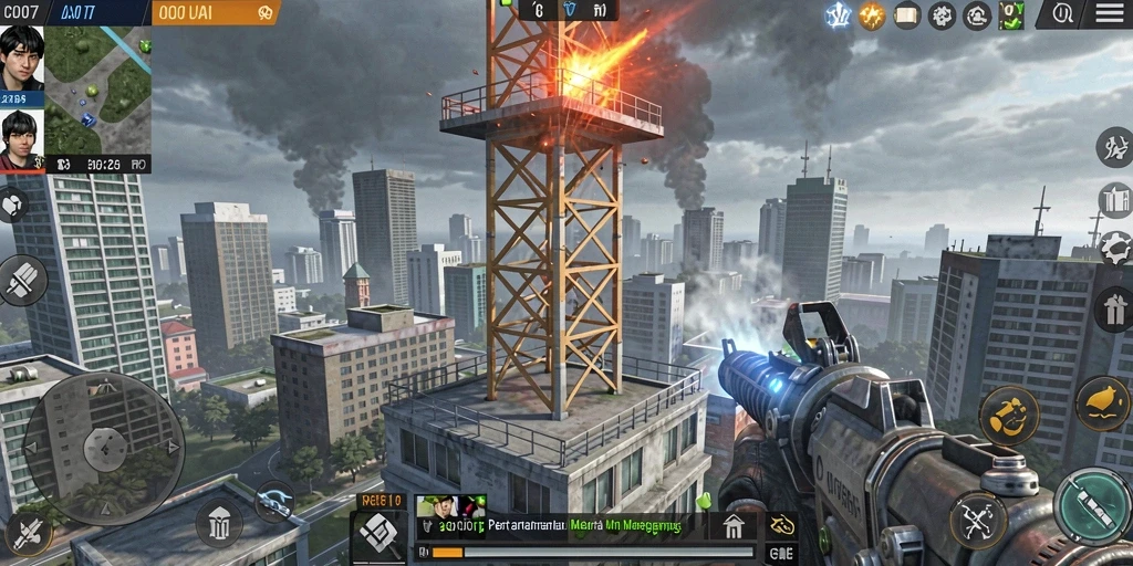 Tampilan menarik dari gameplay Tower Defense COO77.