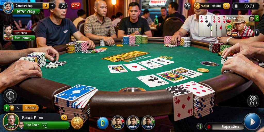 Tampilan menarik dalam permainan Poker D73.