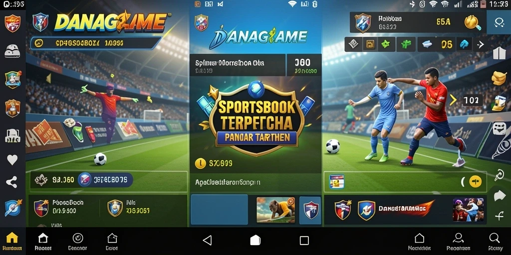 Tampilan gameplay olahraga yang menarik dari DANAGAME.
