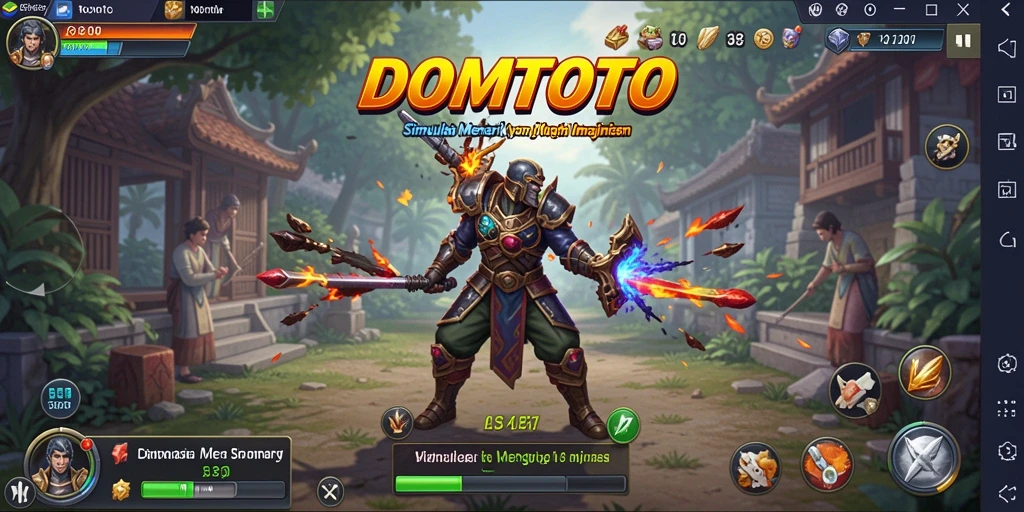 Tampilan gameplay menarik di DOMTOTO dengan pengalaman simulasi yang mendalam.