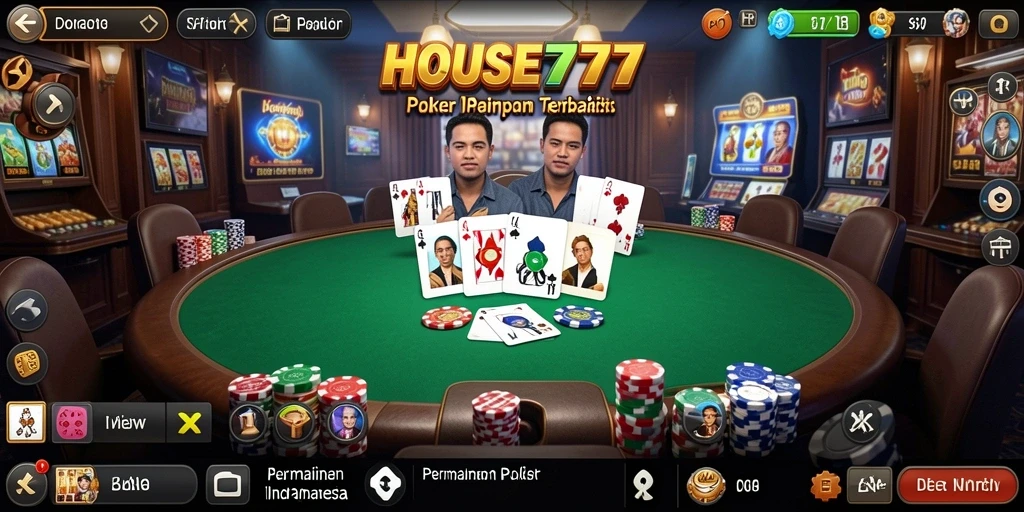 Pengalaman mendebarkan bermain Poker di HOUSE777.