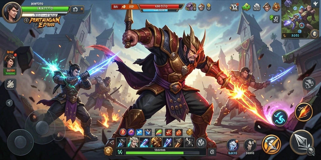 Tangkapan layar dari gameplay IKNTOTO yang intens dan mendebarkan.
