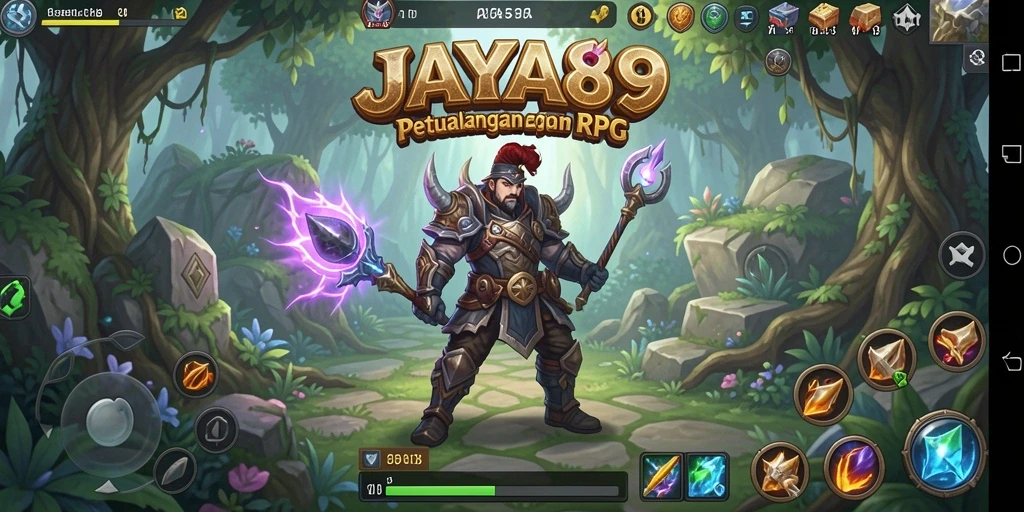 Tampilan gameplay JAYA89 dengan karakter dan dunia RPG yang memukau.