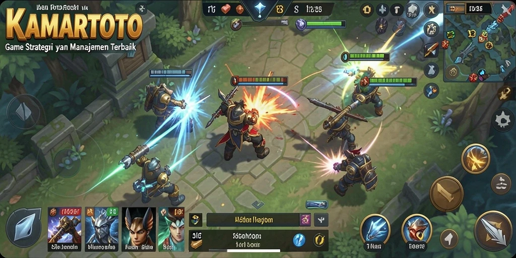 Tampilan gameplay KAMARTOTO dengan elemen SLG yang menarik.