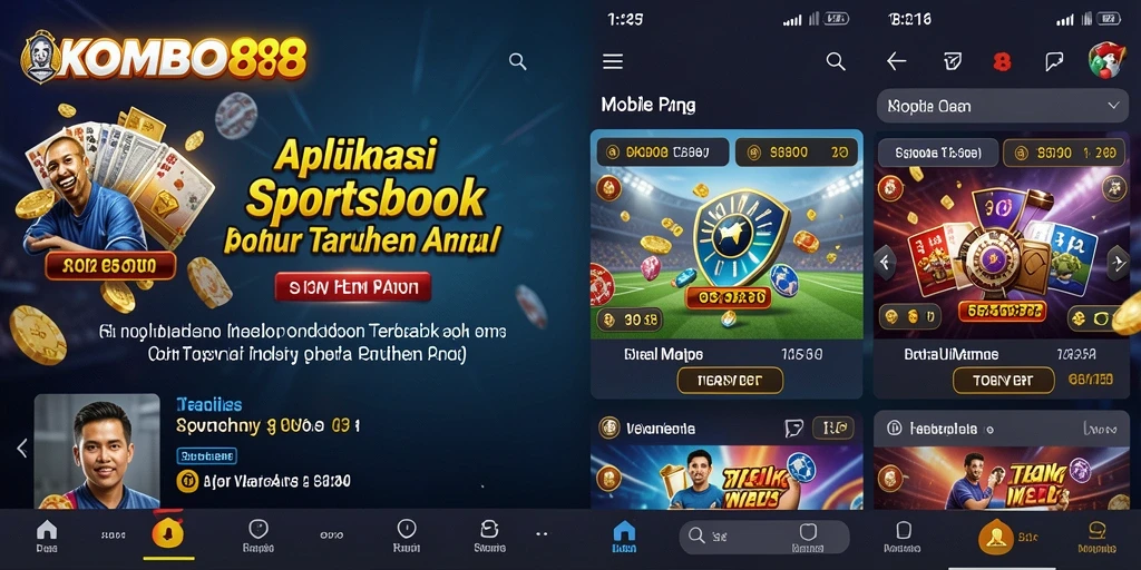 Tampilan gameplay yang menarik dalam aplikasi Sportsbook KOMBO88.