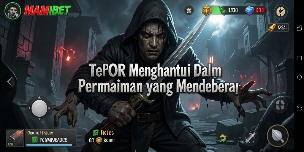 Screenshot MAMIBET menampilkan gameplay menakutkan dan suasana yang mencekam.