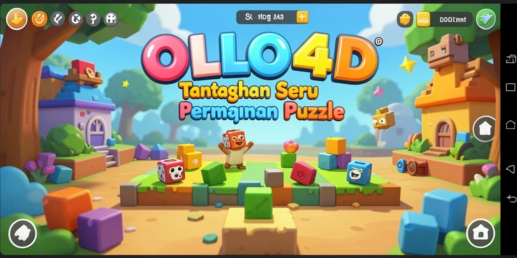 Screenshot gameplay <strong>OLLO4D</strong> yang menampilkan tantangan puzzle menarik.