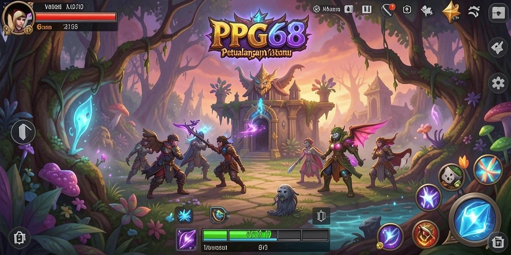 Tampilan gameplay menakjubkan dengan karakter dan dunia yang kaya.