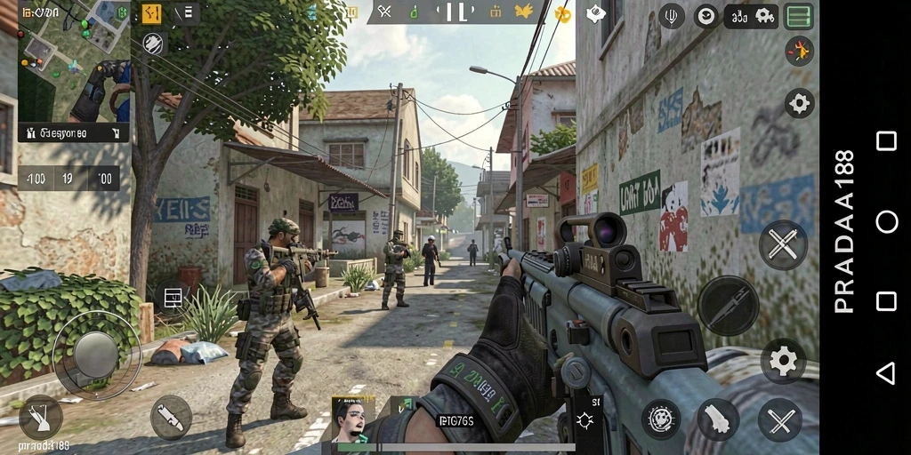 Gameplay intens dan seru dari PRADA188 dalam aksi FPS.