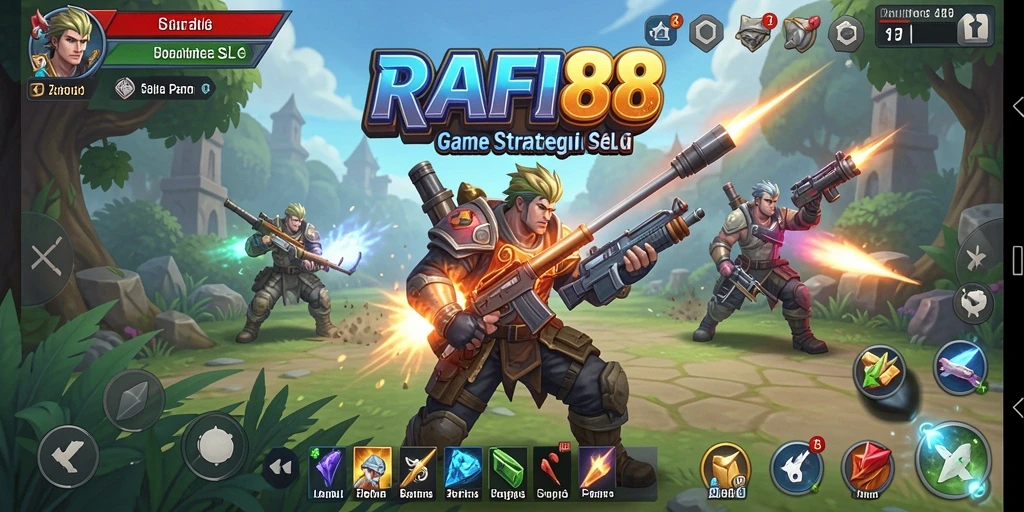Screenshot dari gameplay yang menegangkan di RAFI88.