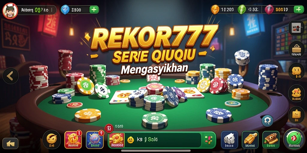 Tampilan seru gameplay QiuQiu di REKOR777.