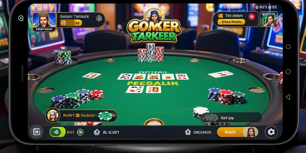 Screenshot utama RVIP1 menampilkan gameplay seru dari permainan Poker.