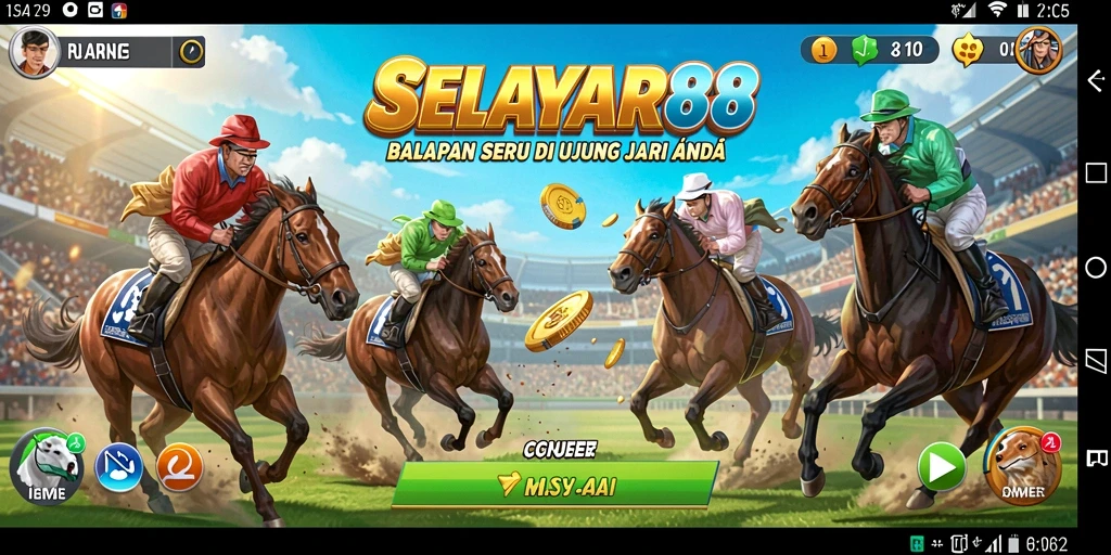 Tangkapan layar dari gameplay balap di SELAYAR88 yang mendebarkan.