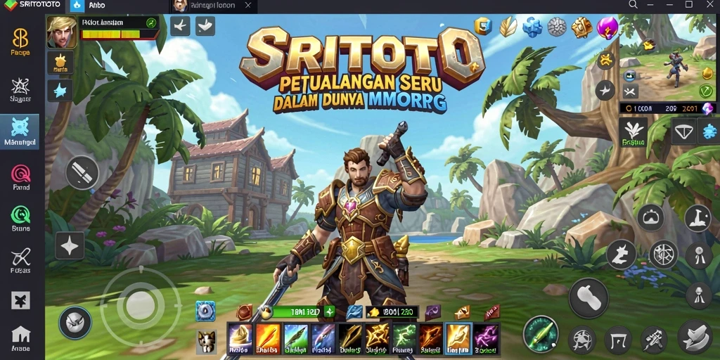 Screenshot gameplay SRITOTO menampilkan petualangan seru dalam dunia MMORPG.