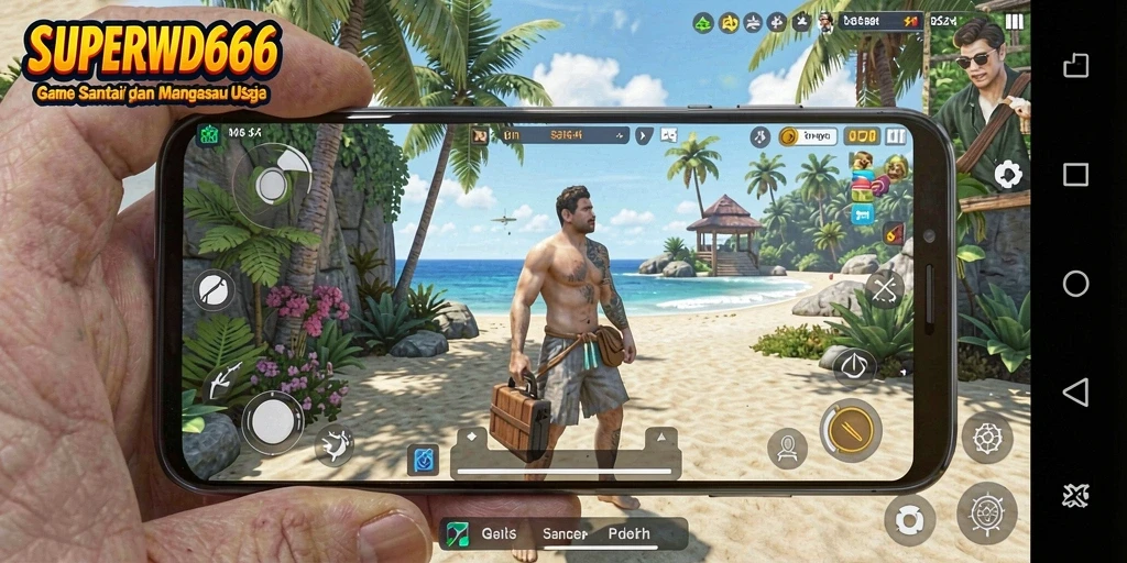 Tampilan gameplay yang seru dari SUPERWD666 menunjukkan aksi yang mengasyikkan.
