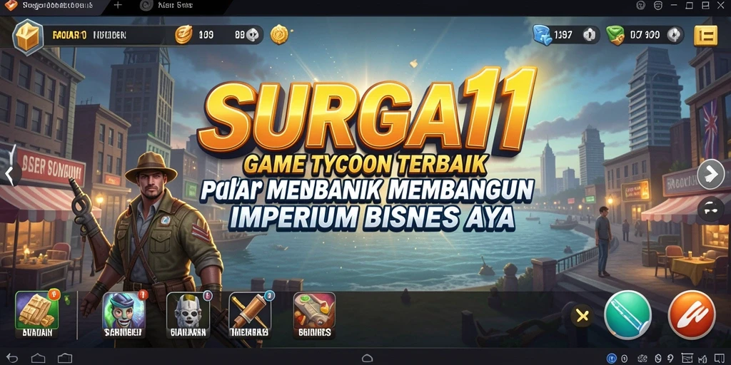 Tangkapan layar SURGA11 menampilkan gameplay Tycoon seru.
