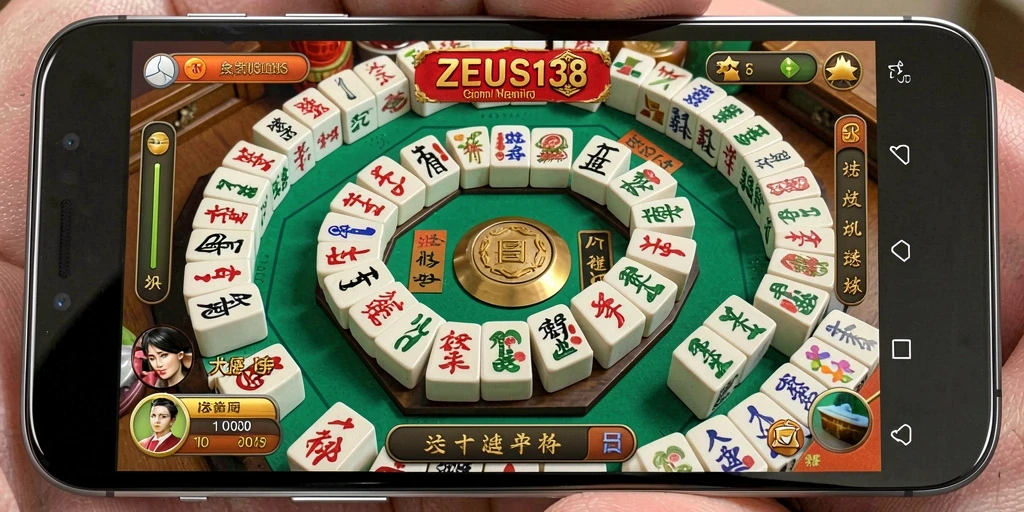 Tampilan gameplay seru saat bermain Mahjong di ZEUS138.